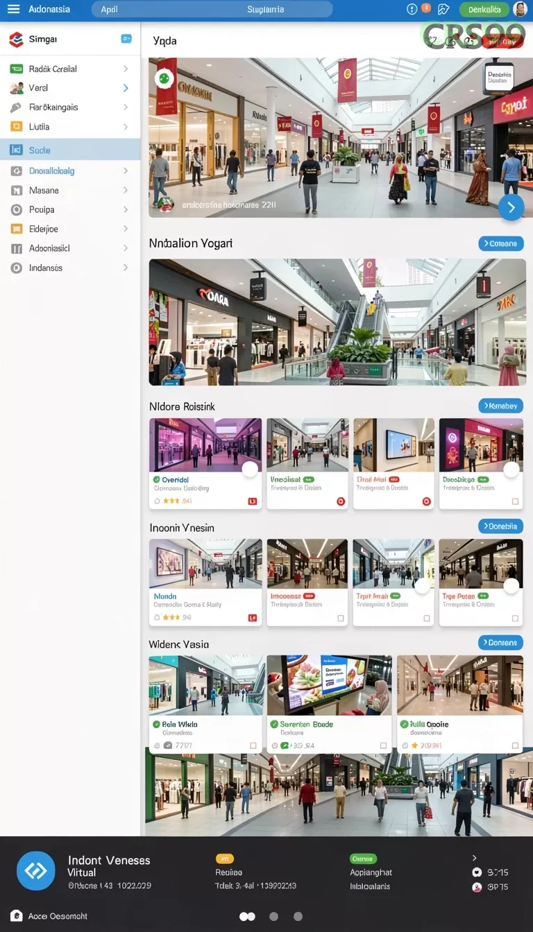 Cuplikan layar API303 — menu navigasi