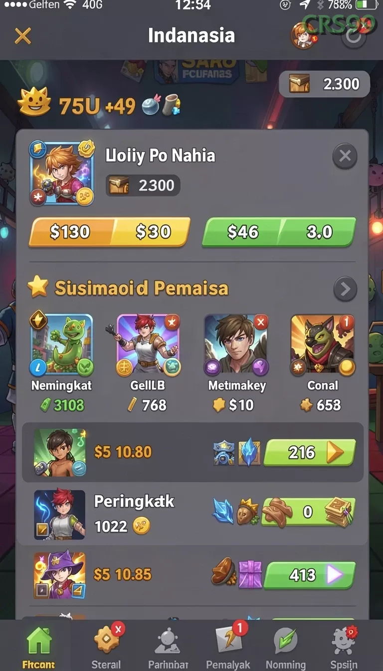 Cuplikan layar JARING08 — halaman utama