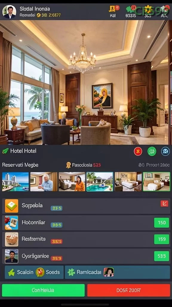 Cuplikan layar OVO88 — menu navigasi